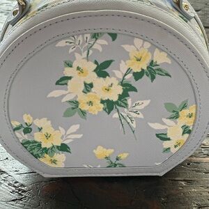 Janie and Jack Floral Circle  Bag in Light Blue, Yellow, Green